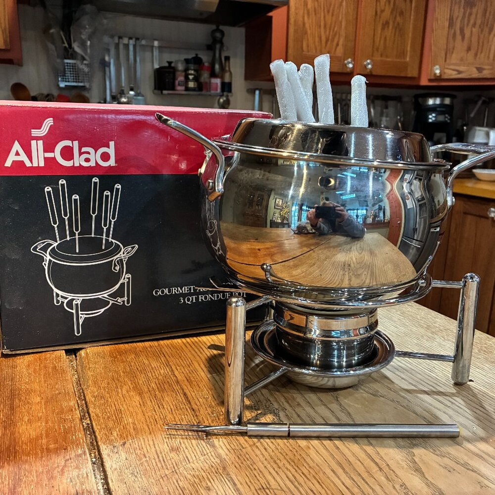 All-Clad Gourmet Accessories 3 QT Stainless Steel Fondue Pot